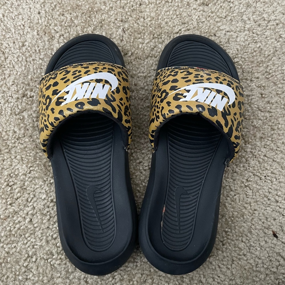 Nike cheetah slides